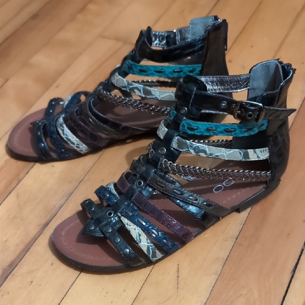 Aldo Multicolor Strappy Sandals